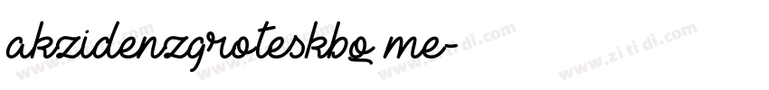 akzidenzgroteskbq me字体转换